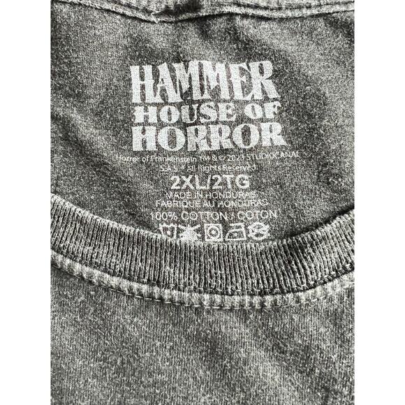Hammer House of Horror Les Horreus de Frankenstein T-Shirt Green, Size XXL - Picture 4 of 5